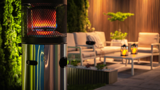 Outdoor Patio Propane Gas Heater For Cold Evenings